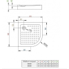  Душовий піддон Radaway Tinos A Compact 900x900x160 білий S4TIA9090-08