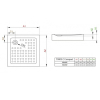 Душевой поддон Radaway Tinos С Compact 800x800x160 белый S4TIC8080-08