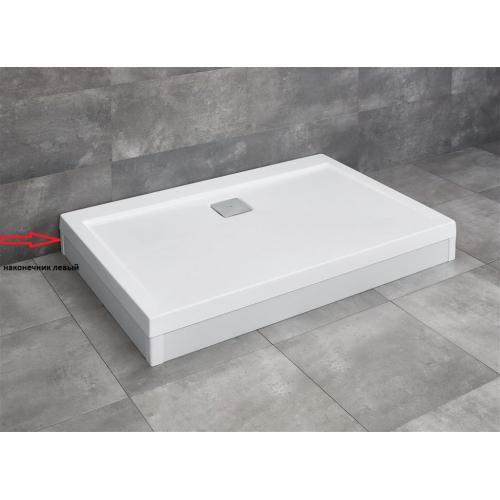 Наконечник для панели Radaway Argos левый алюминий белый 003-019000104