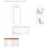 Шторка для ванны Radaway Idea Black PNJ Frame 800x1500 чёрный/frame 10001080-54-56