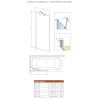 Шторка для ванны Radaway Idea PNJ 1000x1500 хром/прозрачное стекло 10001100-01-01