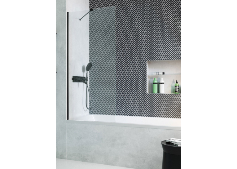  Шторка для ванни Radaway Modo PNJ II 800x1500 чорний/прозоре скло 10006080-54-01