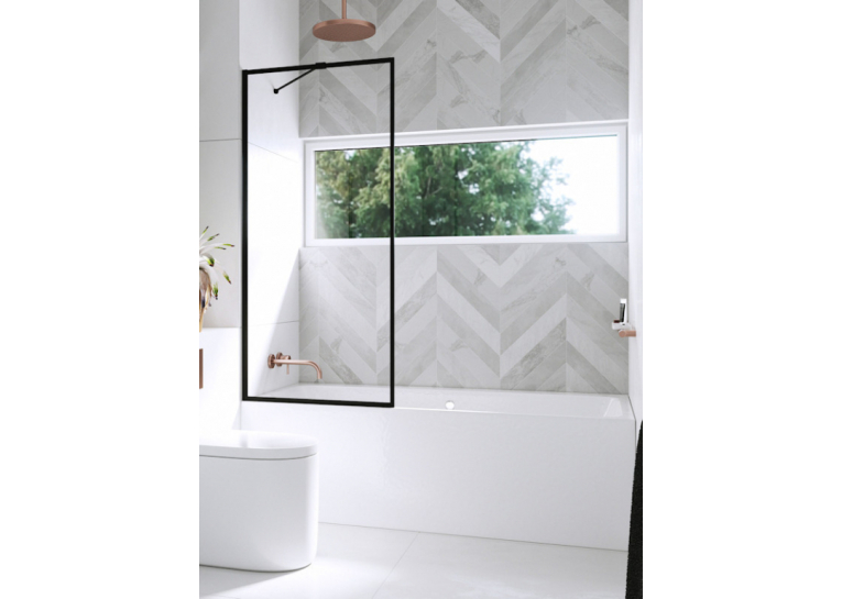 Шторка для ванны Radaway Modo PNJ II Frame 800x1500 чёрный/прозрачное стекло 10006080-54-56