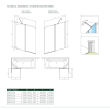  Шторка для ванни Radaway NES PND II 1200Lx1500 хром/прозоре скло 10009120-01-01L