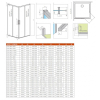  Душові двері RADAWAY Idea KDD 900Lx2005 хром/прозоре скло 387060-01-01L