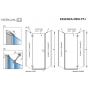 Комплект стенок RADAWAY Essenza New PTJ 1000Zx1000Sx2000 хром/прозрачное стекло 385051-01-01