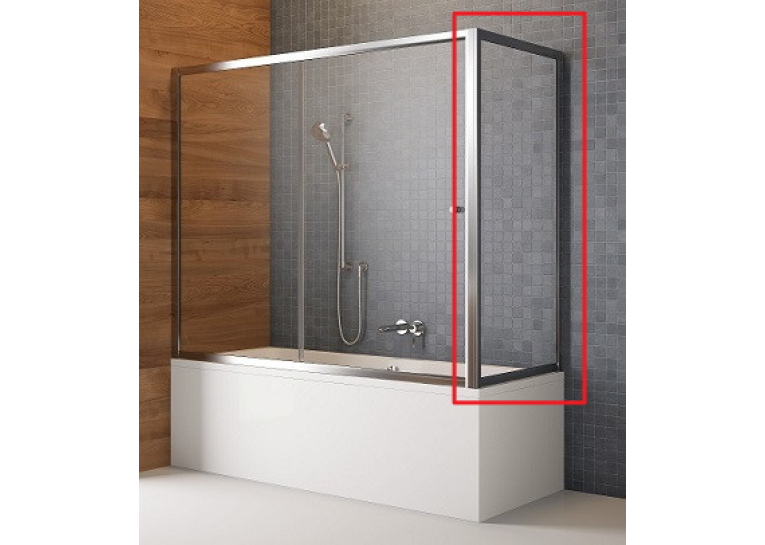  Шторка для ванни Radaway Vesta S 750x1500 хром/прозоре скло 204075-01