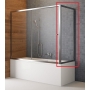 Шторка для ванны Radaway Vesta S 750x1500 хром/прозрачное стекло 204075-01