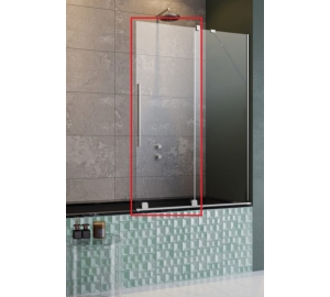 Шторка для ванны Radaway Furo PND II 538Rx1500 хром/прозрачное стекло 10109538-01-01R
