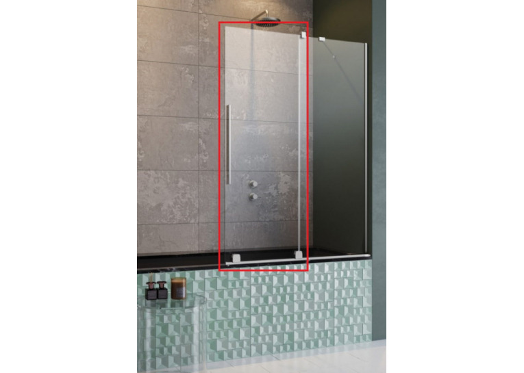 Шторка для ванны Radaway Furo PND II 538Rx1500 хром/прозрачное стекло 10109538-01-01R