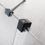 Шторка для ванны Radaway Furo Black PND II 538Lx1500 чёрный/прозрачное стекло 10109538-54-01L