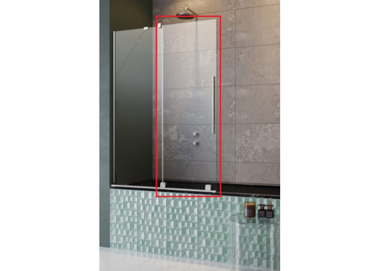  Шторка для ванни Radaway Furo PND II 588Lx1500 хром/прозоре скло 10109588-01-01L