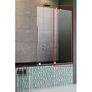 Нерухомий елемент шторки для ванни RADAWAY Furo 494x1500 золото/прозоре скло 10112494-01-01