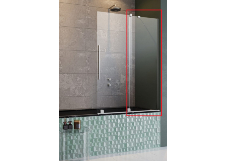  Нерухомий елемент шторки для ванни RADAWAY Furo 544x1500 золото/прозоре скло 10112544-01-01