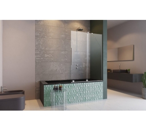 Неподвижный элемент шторки для ванны RADAWAY Furo 544x1500 золото/прозрачное стекло 10112544-01-01
