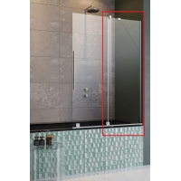 Неподвижный элемент шторки для ванны RADAWAY Furo 594x1500 золото/прозрачное стекло 10112594-01-01