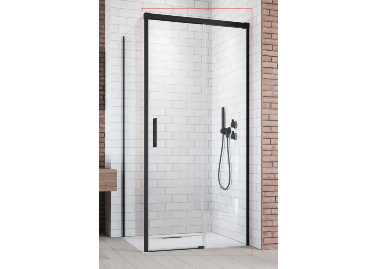  Душові двері RADAWAY Idea Black KDJ 1000Rx2005 чорний/прозоре скло 387040-54-01R