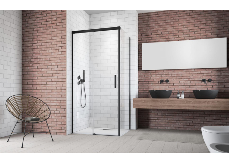  Душові двері RADAWAY Idea Black KDJ 1200Lx2005 чорний/прозоре скло 387042-54-01L
