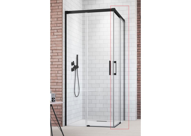  Душові двері RADAWAY Idea Black KDD 1000Rx2005 чорний/прозоре скло 387062-54-01R