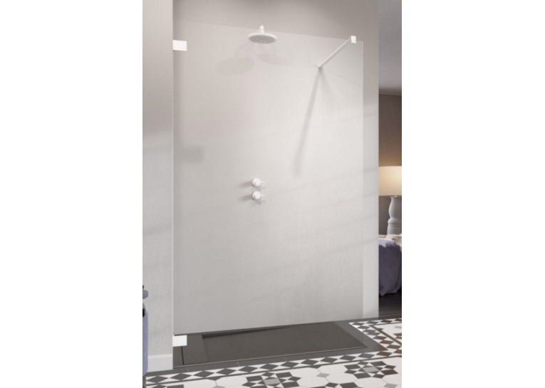  Душова кабіна RADAWAY Essenza Pro White Walk-in 1050x2000 білий/прозоре скло 10103105-04-01