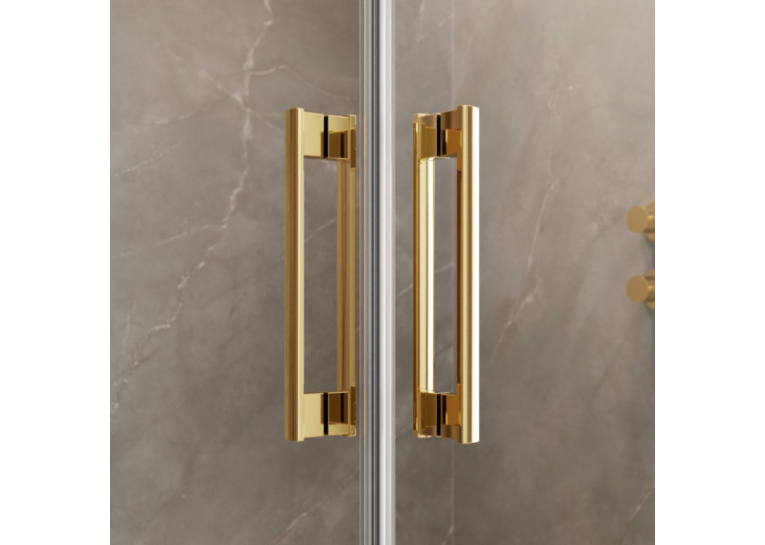 Душова кабіна Radaway Idea Gold KDD 1000x1000x2005 золото/прозоре 387062-09-01L+387062-09-01R