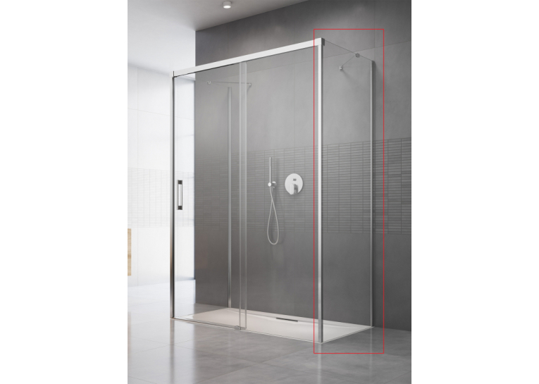  Бічна стінка RADAWAY Idea S1 900Rx2000 хром/прозоре скло 387050-01-01R