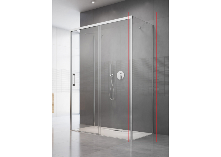 Боковая стенка RADAWAY Idea S1 800Rx2000 хром/прозрачное стекло 387051-01-01R