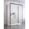  Бічна стінка RADAWAY Idea Black S1 800Lx2000 чорний/прозоре скло 387051-54-01L