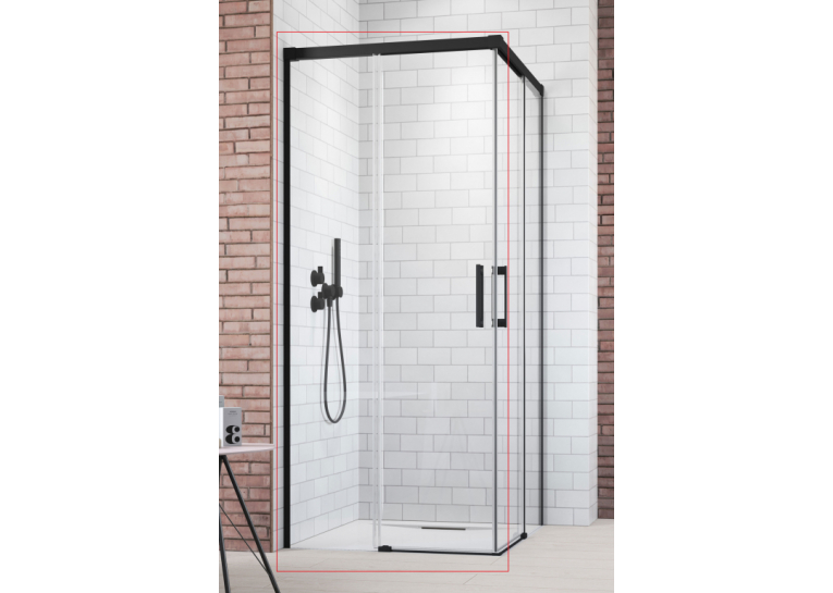 Душевая дверь RADAWAY Idea Black KDD 800Lx2005 чёрный/прозрачное стекло 387061-54-01L