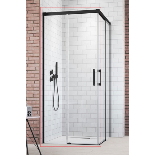 Душові двері RADAWAY Idea Black KDD 1000Lx2005 чорний/прозоре скло 387062-54-01L