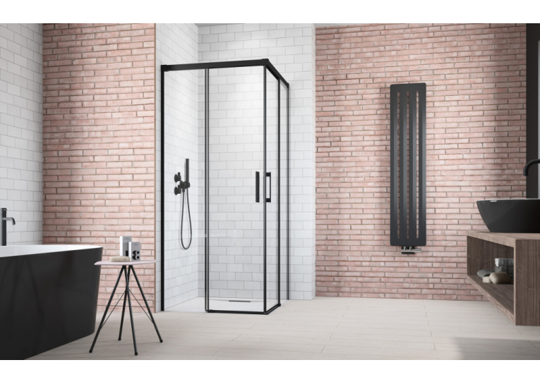  Душові двері RADAWAY Idea Black KDD 1000Lx2005 чорний/прозоре скло 387062-54-01L
