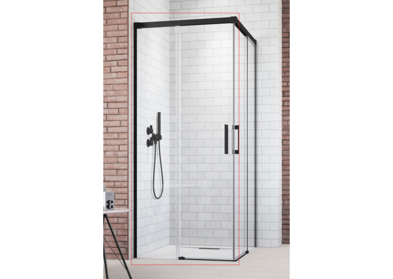  Душові двері RADAWAY Idea Black KDD 1200Lx2005 чорний/прозоре скло 387064-54-01L