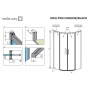  Комплект душових стінок RADAWAY Idea PDD 900Lx900Rx2005 хром/прозоре скло 387140-01-01