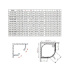  Комплект душових стінок RADAWAY Idea PDD 900Х2005 хром/прозоре скло 387158-01-01