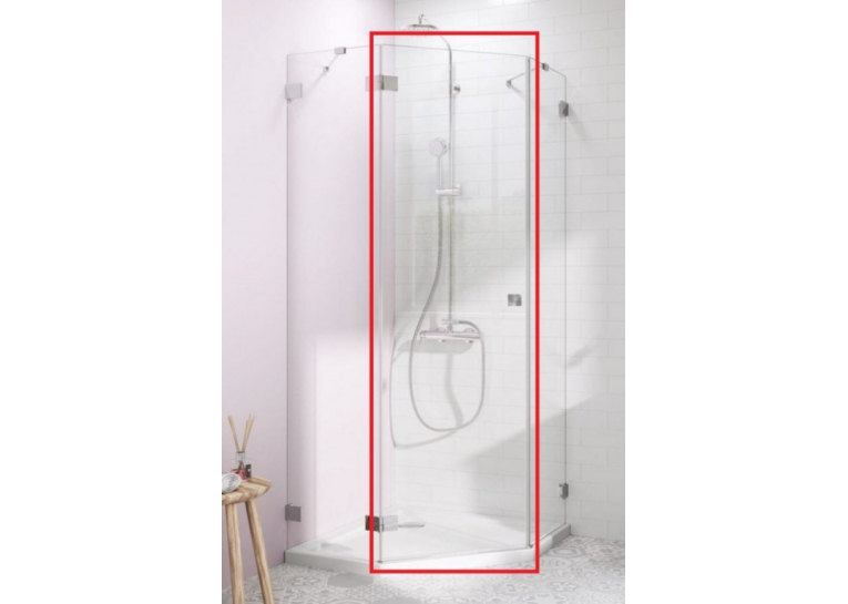  Душові двері RADAWAY Essenza Pro PTJ 570Lx2000 хром/прозоре скло 10100000-01-01L
