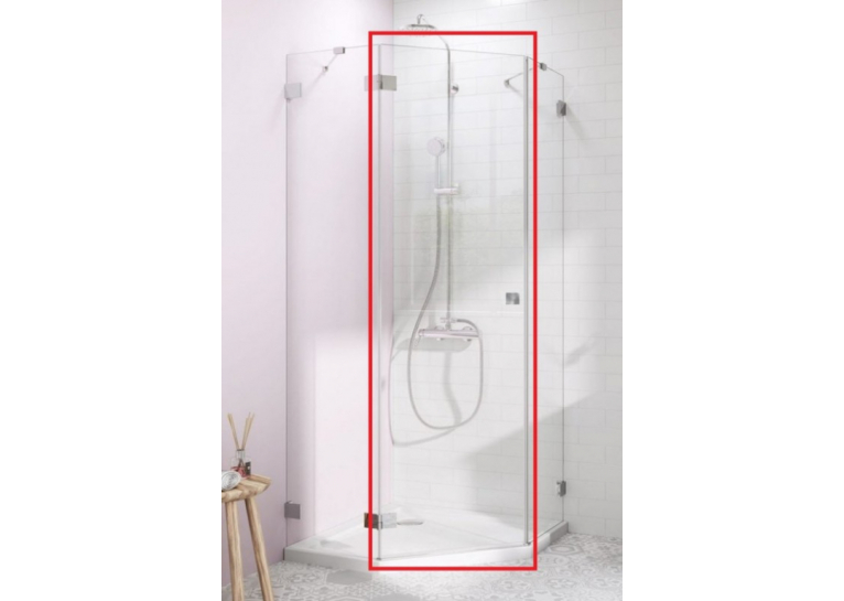  Душові двері RADAWAY Essenza Pro PTJ 570Lx2000 хром/прозоре скло 10100000-01-01L
