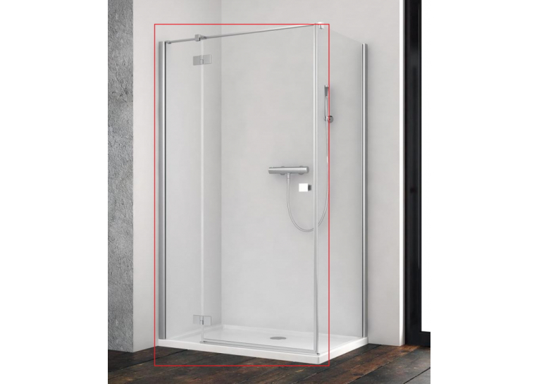 Душові двері RADAWAY Essenza New KDJ 1000Lx2000 хром/прозоре скло 385040-01-01L