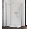  Душові двері RADAWAY Essenza New KDJ 1200Lx2000 хром/прозоре скло 385042-01-01L