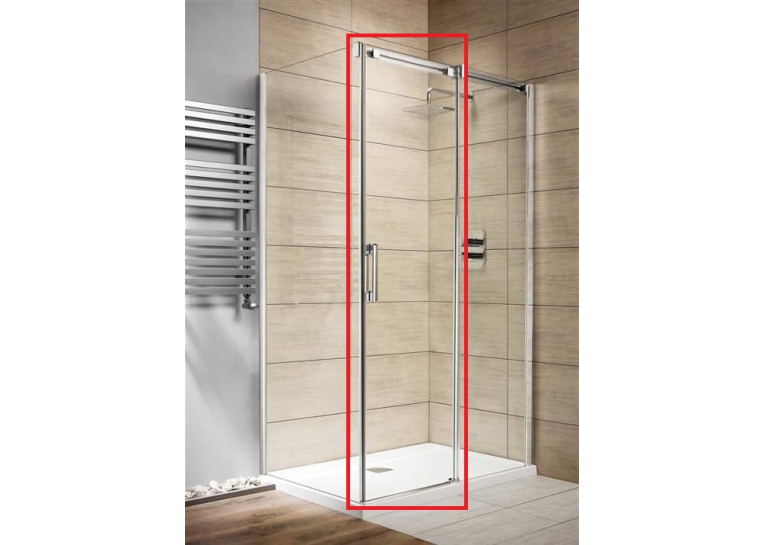 Душевая дверь RADAWAY Espera 495Rx2000 хром/прозрачное стекло 380495-01R