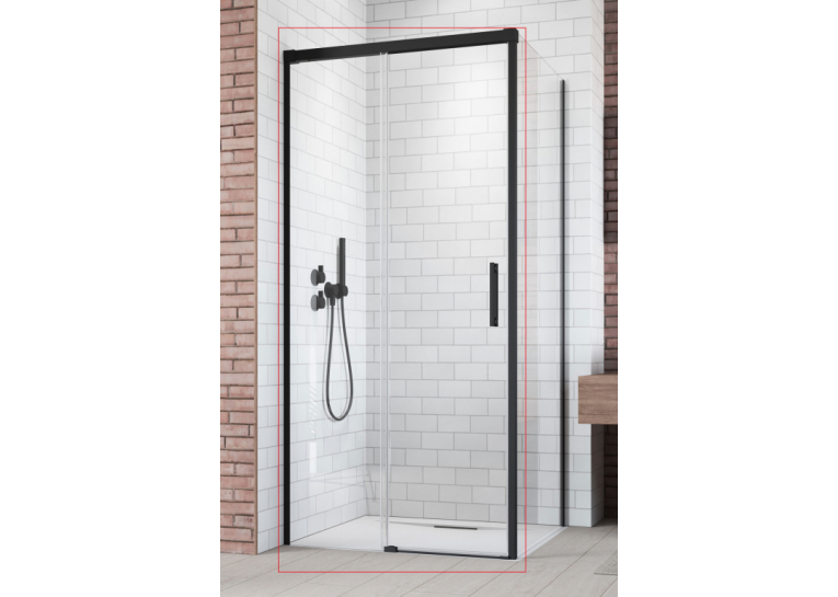  Душові двері RADAWAY Idea Black KDJ 1000Lx2005 чорний/прозоре скло 387040-54-01L