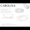  Ванна окрема RADAWAY CAROLINA 150х73 WA1-53-150x073U