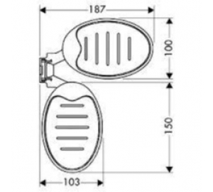 Мыльница Hansgrohe Raindance Cassetta 28698000 (выставочный образец)