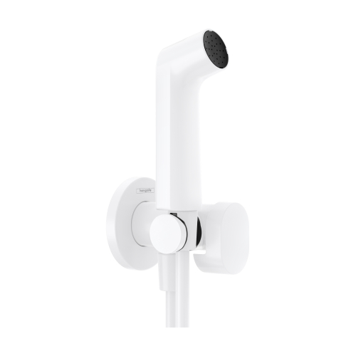 Комплект гігієнічного душу Hansgrohe S EcoSmart+ на холодну воду MattWhite (29230700) (Пошкоджене пакування)
