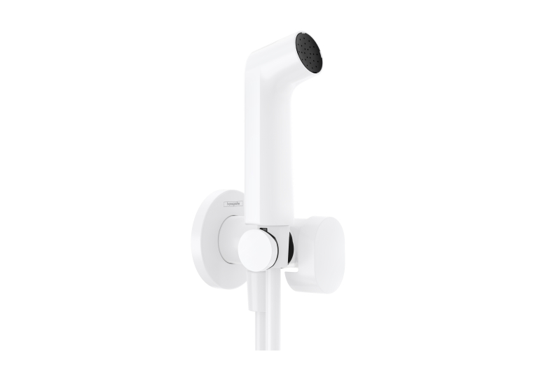 Комплект гигиенического душа Hansgrohe S EcoSmart+ на холодную воду MattWhite (29230700) (Повреждённая упаковка)
