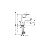 Смеситель Hansgrohe Logis 70 CoolStart для умывальника, Matt Black (71072670)