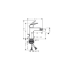 Змішувач Hansgrohe Logis Fine 110 для біде, Matt Black (71201670)