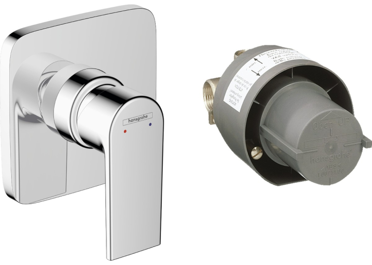 Смеситель Hansgrohe Vernis Shape скрытого монтажа для душа из mini Ibox Chrome (71662000)