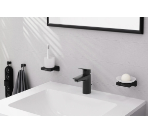 Змішувач Hansgrohe Logis 100 для умивальника, Matt Black (71100670)