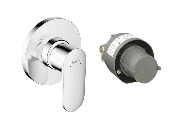 Смеситель Hansgrohe Vernis Blend скрытого монтажа для душа из mini Ibox, Chrome (71663000)