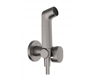 Комплект гигиенического душа Hansgrohe S EcoSmart+ на смешанную воду Brushed Black Chrome (29232340)
